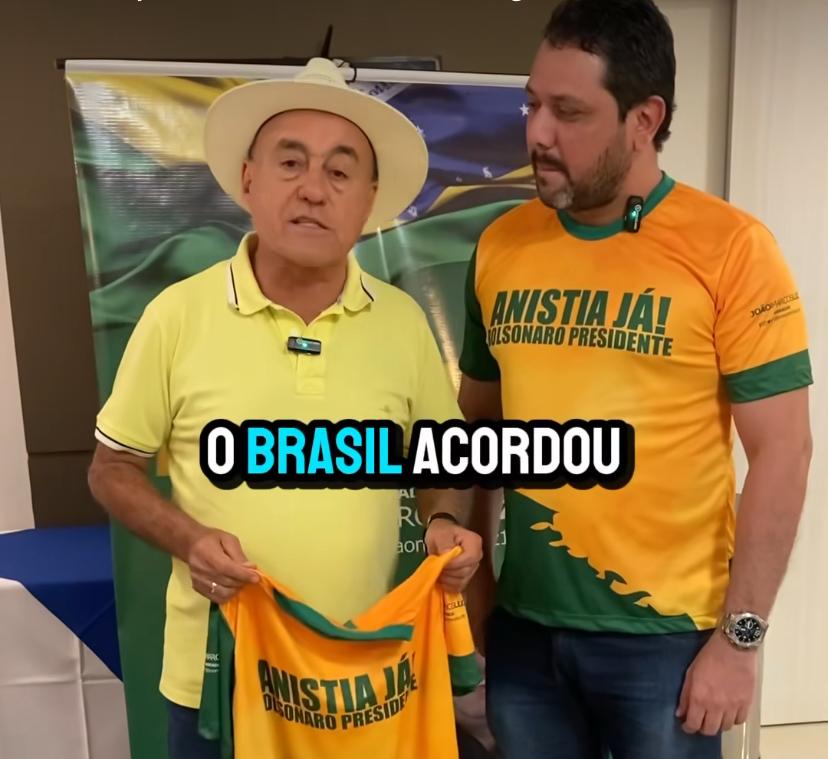 João Marcos Luz declara Bocalom como "maior líder da direita no Acre" e pede apoio à campanha por "Anistia Já"